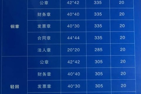 拉薩刻公章需要什么資料，多少錢一個，要多久？刻制全套印章又要多少錢？